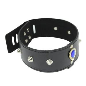 <span class=keywords><strong>Collare</strong></span> in <span class=keywords><strong>Pelle</strong></span> Stile Punk con Rivetti, Accessori per Bondage, Giochi BDSM per Uomini e Donne - Product Image 3