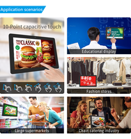 Tablette Android HD 10,1 pouces murale avec écran tactile capacitif, moniteur POE WIFI, affichage publicitaire HD pour cuisine KDS, usage professionnel