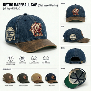 Gorra de Béisbol Unisex Personalizada al por Mayor, de 5 Paneles, con Visera Curva, Logotipo Bordado en 3D OEM, Gorra Deportiva de Dos Tonos - Product Image 4