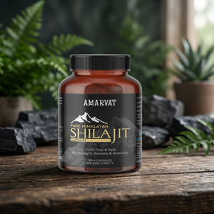 Amarvat Natural <b>Shilajit</b> Capsules Premium <b>Himalayan</b> Mineral Formula for Everyday Vigor Energy Vitality Active Lifestyle Fitness - Product Image 4