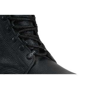 High Quality Granular Cowhide Embossed Pattern Black Full Leather Tactical <b>Boots</b> Outdoor Training <b>Boots</b> Rubber Sole - Product Image 4