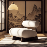 Fauteuil individuel en tissu teck doré, design moderne, en bois massif, mobile, écologique, pour salon, bureau à domicile, chambre à coucher