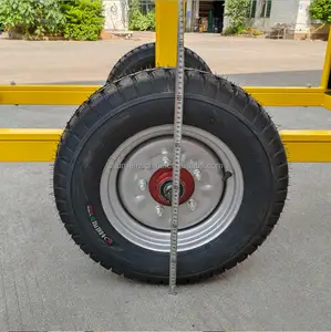 3 Tons 6600lb Heavy Duty Aluminum Bar Transportation Rack U-shape Tube Hand Trolley Wheel Cart