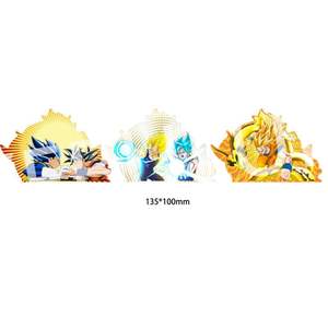 1500 Designs <span class=keywords><strong>DBZ</strong></span> Son-Goku Autocollants imperméables, cartes à collectionner animées, autocollants de voiture en mouvement <span class=keywords><strong>3D</strong></span> lenticulaires - Product Image 1