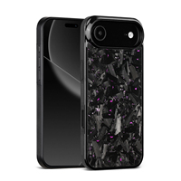 Coque rigide personnalisée en fibre de carbone et TPU pour iPhone 17 Air / 17 / 17 Pro / 17 Pro Max – Anti-rayures et durable