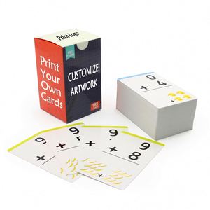 Tarjetas de Memoria Personalizadas de 350 Gsm, Impresión de Tarjetas Educativas, Tarjetas de Aprendizaje de Matemáticas para Niños - Product Image 3