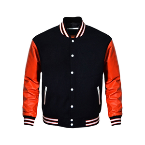 Chaquetas universitarias formales de invierno para hombres con cuello levantado Venta caliente Teñido liso Excelente servicio OEM - Product Image 1