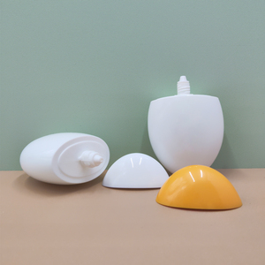 ภาชนะเครื่องสำอาง PP วงรีขนาด50มล. ฝาเกลียวสีขาวขวดพลาสติกพิมพ์สกรีนสำหรับครีมกันแดดครีมโลชั่นผลิตภัณฑ์สำหรับผมน้ำ - Product Image 3