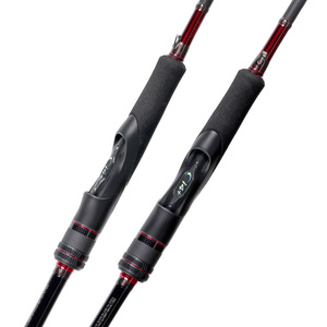 Canne à pêche Sephia Xr, action moyenne rapide, pour eau salée, guides noirs SIC, pour la pêche en mer, au calamar, au seiche, longue portée - Product Image 1