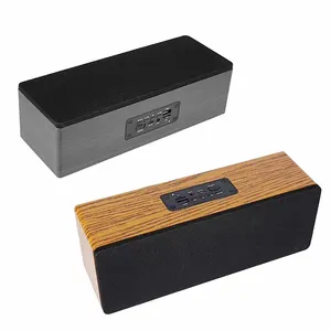 S7 Retro De Madeira Sem Fio Baixo Woofer BT Sound Bar Alto-falantes Áudio Ativo PA Estante Computador Desktop Speaker Karaoke Box TWS