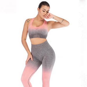 2022 personnalisé Femmes Confortable Vêtements De Yoga gym fitness workout sport sublimation legging ensembles - Product Image 1