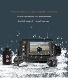 Caméra embarquée pour moto de 2 pouces avec écran IPS, double objectif, enregistreur vidéo avant et arrière, caméra d'<span class=keywords><strong>action</strong></span> sportive IP67 pour toutes les motos - Product Image 3