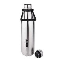 Bouteilles d'eau isothermes en acier inoxydable à double paroi, à ouverture étroite, en forme de cola, tendance, nouveauté 2000ML 2L