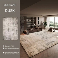 Tapis de luxe en polyester pelucheux de 10 mm d'épaisseur, design moderne, fabriqué à la machine, lavable, pour la décoration de la maison, tapis de sol pour salon, couloir