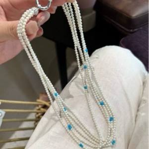 จี้ไข่มุกน้ำจืดสีขาวบริสุทธิ์ ขนาด 12-13 มม. คุณภาพไมโครฟลอเรส ประดับด้วยเซอร์โคเนียม ตัวเรือนเงิน  สีขาวออสเตรเลีย คุณภาพไมโครฟลอเรส - Product Image 4