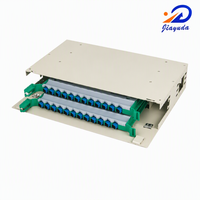 Panel de Conexión de Fibra Óptica ODF de 24 Puertos OEM ODM, Caja Vacía para Montaje en Rack 2U, Acero Resistente de 1.2mm, Compatible con LC SC ST FC, Personalizable