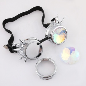 Funky Rock Punk Lunettes De Soleil Populaire Vente Chaude Funny Party Halloween Kaléidoscope <span class=keywords><strong>Steampunk</strong></span> Lunettes - Product Image 3