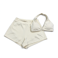 Ensembles pour femmes respirants effet seconde peau, ensemble short de yoga pour Pilates, sports, course en plein air, fitness, grandes tailles