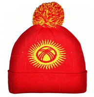 Nouveau bonnet tricoté drapeau italien pour femmes et hommes, bonnet à pompon doux et extensible, chaud pour l'hiver, vente en gros personnalisée à prix abordable