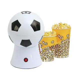 Zogifts, venta al por mayor, máquina hinchadora de palomitas de maíz con forma de fútbol eléctrica de aire caliente automática usada en el hogar con precio barato