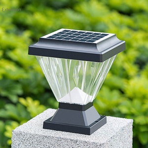 Lampada da giardino solare esterna impermeabile IP65 colonna esterna Post pilastro lampada per cortile & Villa cancello - Product Image 2