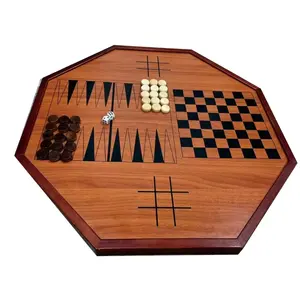 Mới crokinole trò chơi bảng trò chơi bằng gỗ crokinole Sling Puck đĩa cổ điển khéo léo crokinole