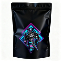 Sac en Mylar Noir Mat de Grande Taille Personnalisé Épaisseur Emballage Debout Pochette pour Vêtements