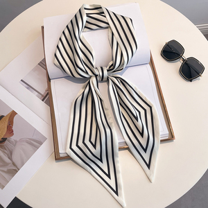 Campioni Gratuiti WJ1067C Sciarpa Lunga in Seta Twill Stampata di Lusso da Designer 145cm, <span class=keywords><strong>Foulard</strong></span> Sottile in Seta per Capelli e <span class=keywords><strong>Collo</strong></span> da <span class=keywords><strong>Donna</strong></span>, Elegante - Product Image 1