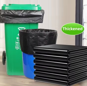 Standard Quality Black Garbage Bag Bin Liner Polyethylene Refuse Sacks Trash Bag for Export Selling From India - Product Image 6