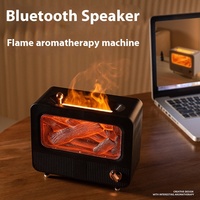 Diffuseur d'arômes USB Hxtc88 avec effet flamme, humidificateur d'air 7 couleurs pour musique et huiles essentielles