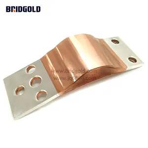 Copper laminated flexible jumpers flexible laminated copper busbar copper laminated flexible connector factory