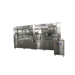 Small glass bottle filling machine production line for carbonated drinks