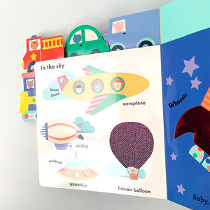 Libro de Cartón de Estilo Nuevo, Impresión de Libros Ilustrados en Inglés para Bebés de 0 a 3 Años, Libro de Táctil para Bebés con Imágenes de <span class=keywords><strong>Vehículos</strong></span> - Product Image 3