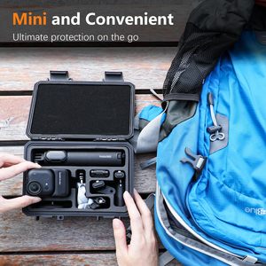 Étui de protection Amazear pour Insta360 GO Ultra, boîte de rangement anti-poussière et antichoc avec compartiments organisés pour l'ensemble complet - Product Image 4