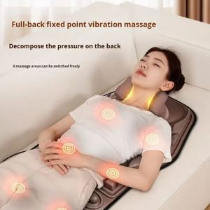 Coussin de massage électrique Shiatsu transfrontalier pour le cou, la tête et la colonne cervicale, avec sacs d'air, pétrissage, vibration et compresse chaude pour voiture - Product Image 5