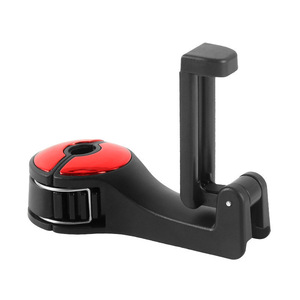 Hot Sale 2-in-1 Rear Car Interior Kit Universal <b>Hook</b> Hanger Phone <b>Clip</b> Back Seat Headrest Cellphone Mount Holder Bags Clothes - Product Image 1