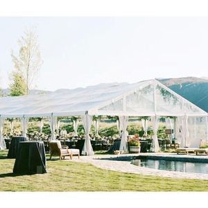 Grande Tenda per Eventi Moderna in PVC, Lussuoso Spazio per Feste 40x100, Tenda Mobile per Matrimoni da 300 Posti, Struttura Metallica per Eventi all'Aperto - Product Image 2
