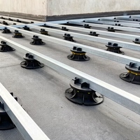 Système de supports réglables en plastique Taurus Wholesale pour applications de revêtements de sol en dalles de terrasse composites