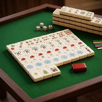 Holly Jolly Deluxe, jeu de Mahjong américain de luxe à 5 couches, de haute qualité, pliable et durable