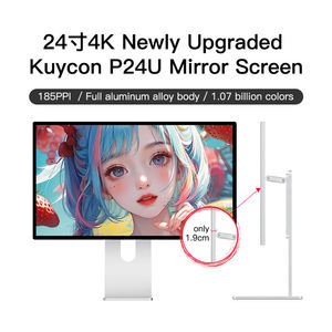 KUYCON P24U P3 teknologi Gamut warna lebar, Led 24 inci layar komputer Desktop dengan braket - Product Image 5