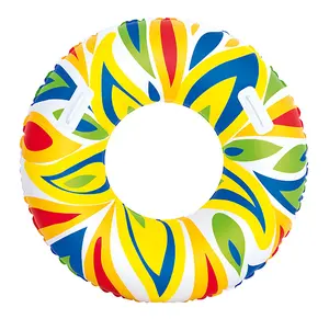 Bouée gonflable avec logo personnalisé imprimé, pour enfants et adultes, anneau de natation, nouveauté - Product Image 1