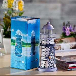 धातु प्रकाशस्तंभ मोमबत्ती धारक: रचनात्मक मोमबत्ती घर सजावट उच्चारण - Product Image 5