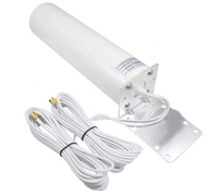 Antenne omnidirectionnelle en fibre de verre Arronna à gain élevé 10dBi, polarisation verticale - Portée 1KM, WiFi 5G