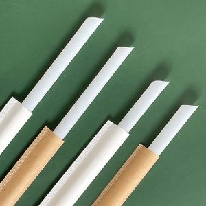 Pajitas de Plástico PLA Biodegradables Desechables de 230 mm, 210 mm, 190 mm, de Grado Alimenticio, para Fiestas, Bares, Bebidas, envasadas Individualmente para Vasos - Product Image 2