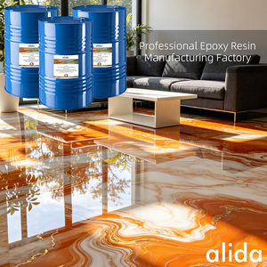 Résine époxy transparente Alida et durcisseur, adhésif et scellant de construction pour application au pinceau sur sols, revêtement liquide - Product Image 1