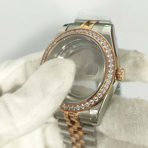 Accesorio de Oro Rosa de 41 mm para Reloj con Movimiento 8285, Espejo de Zafiro Azul Transparente con Lupa y Caja de Ladrillo - Product Image 4