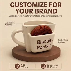 Mug à café de poche original de 10 oz avec porte-biscuits, <span class=keywords><strong>tasse</strong></span> à thé amusante pour le bureau - Product Image 4