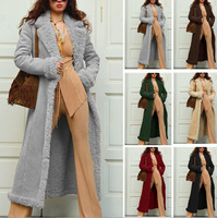 Vestes pour femmes : Vestes en cuir pour femmes : Manteaux en cuir pour femmes : Manteaux matelassés pour femmes : Trench-coat épais et chaud en faux daim pour l'hiver