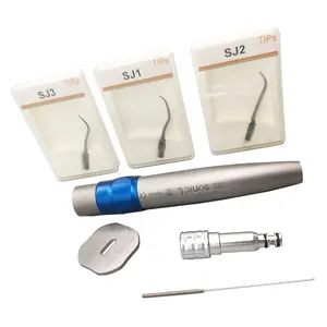 Scaler Udara Dental Serat Optik, Handpiece Dokter Gigi Ultrasonik Pemutih Gigi