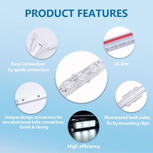 Módulo LED SMD de alta eficiencia 24V para letreros, chip 2835, 3 barras LED, IP67, 160LM/W, alta potencia 24W, 7000K, para caja de luz retroiluminada. - Product Image 3